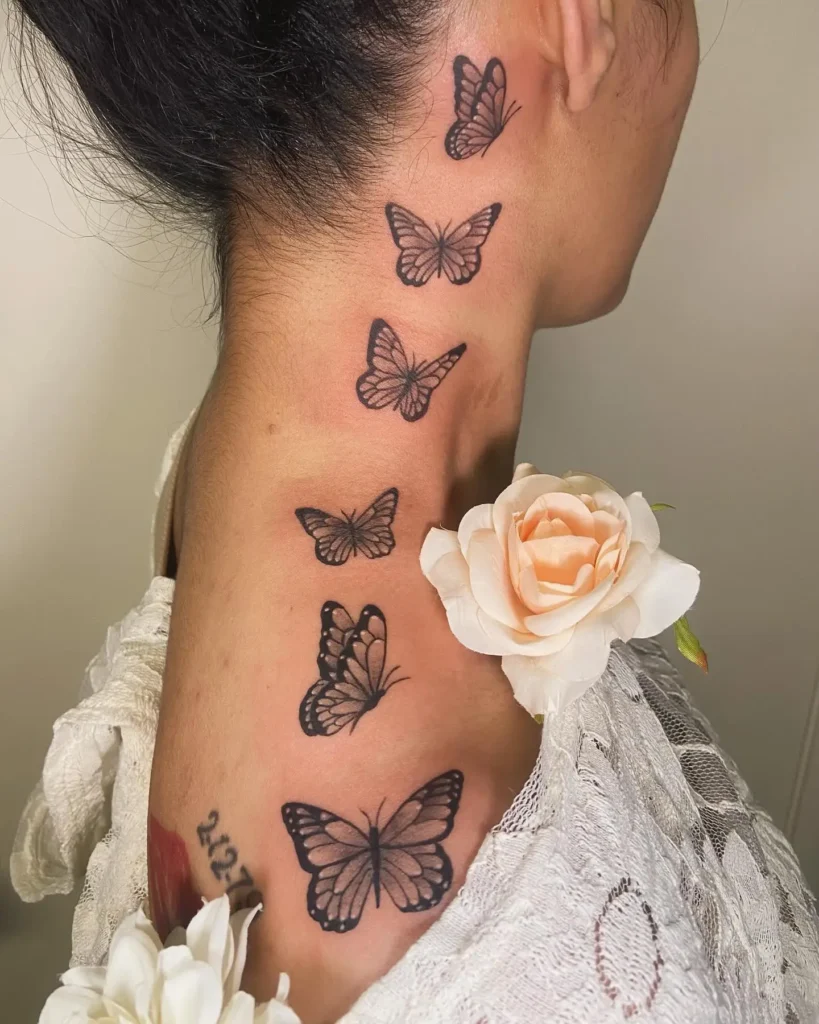 Butterfly in Flight Tattoo