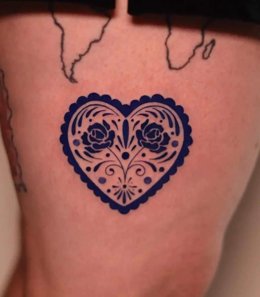Corazón de Papel Picado