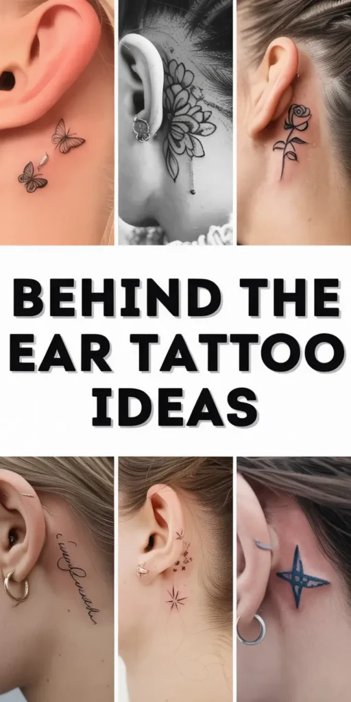 20 Behind the Ear Tattoo Ideas For Women
