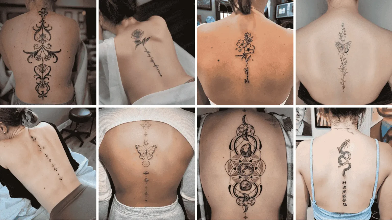20+ Spine Tattoos for Women That Speak Bold Beauty