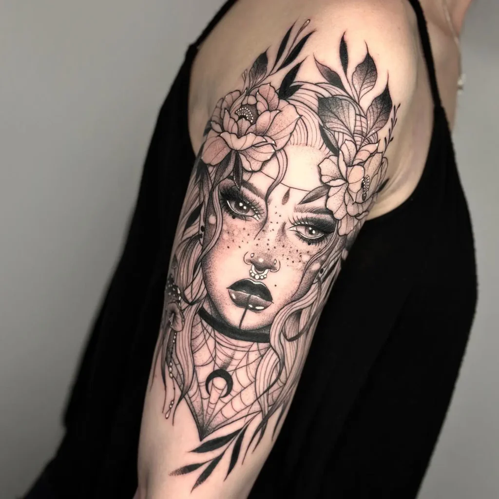1. Moon Priestess with Floral Crown