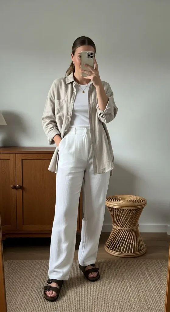 1. Soft Neutrals & Buckle Sandals