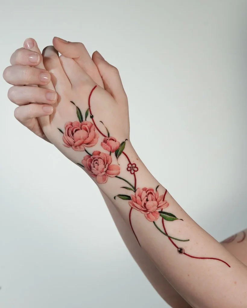 10. Soft Coral-pink Roses Trail