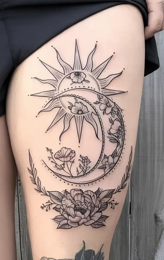 11. Sun and Moon Floral Fusion