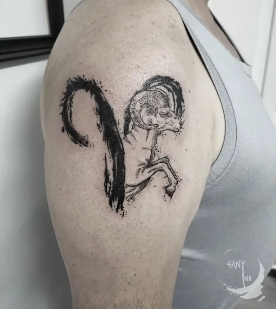 13. Inkstroke Aries Ram