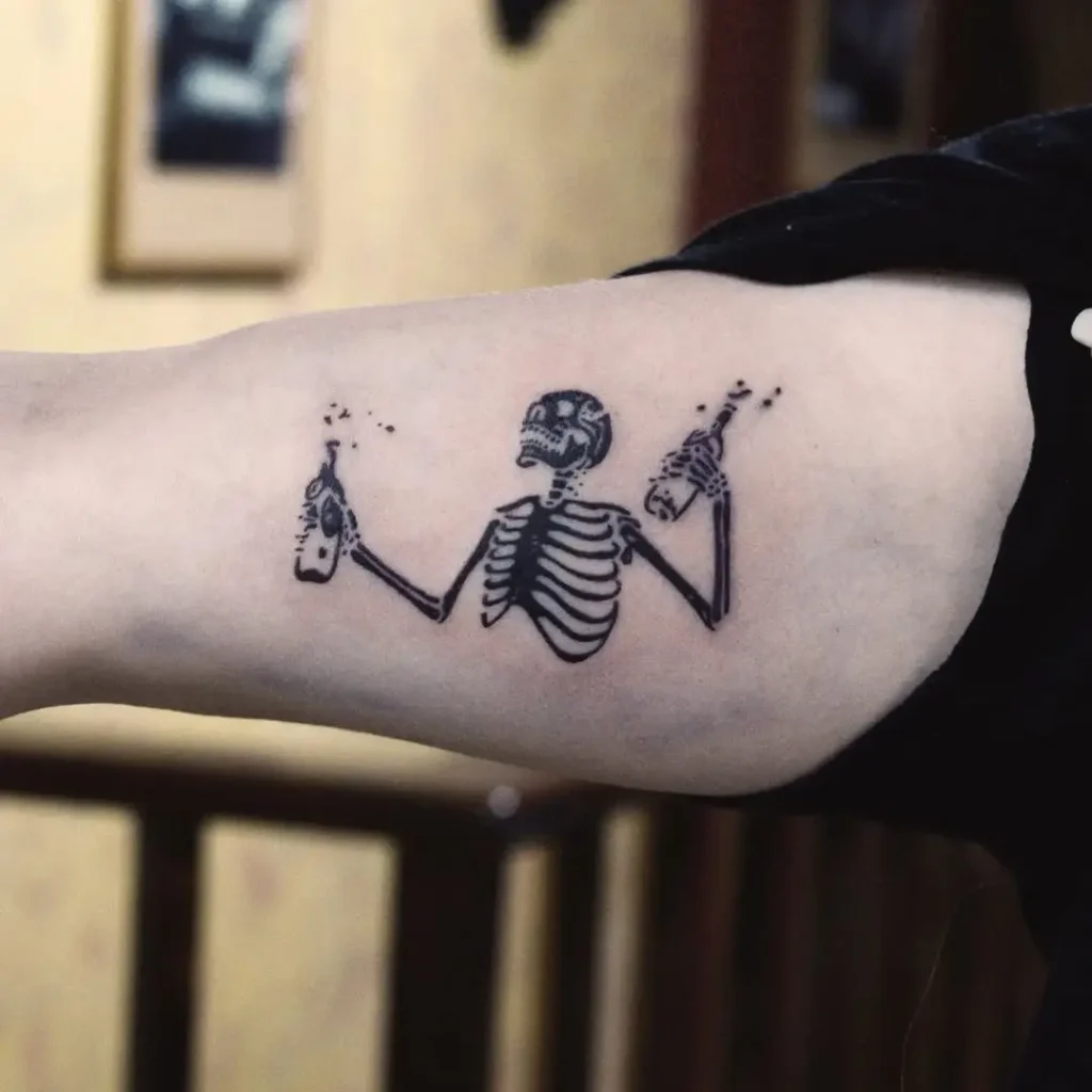 13. Party Skeleton Stencil Ink