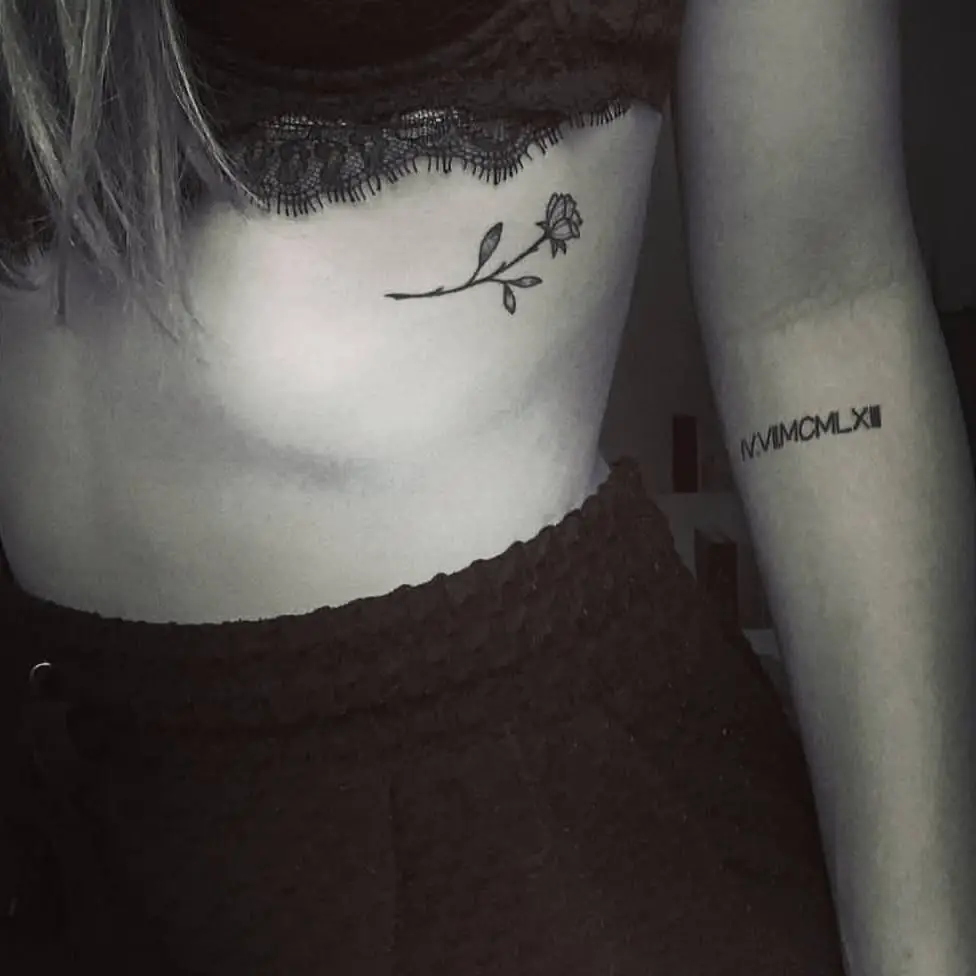 14. Minimal Side Rose