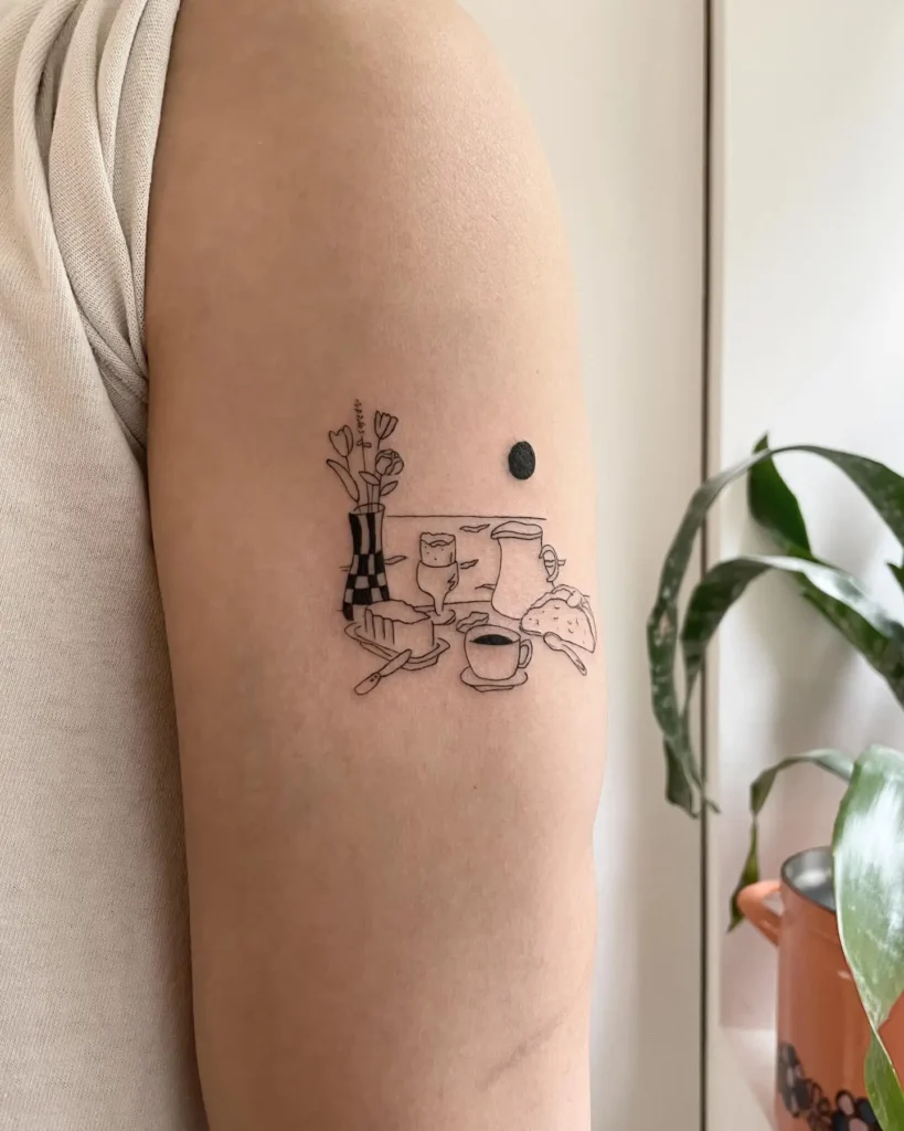 15. Geometric Brunch Tattoo