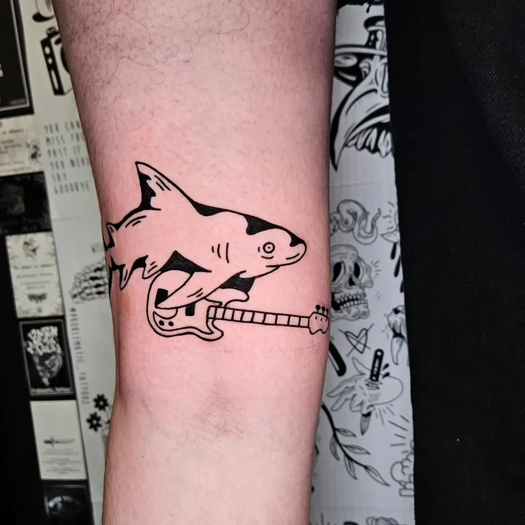 16. Neo-Traditional Shark Snarl