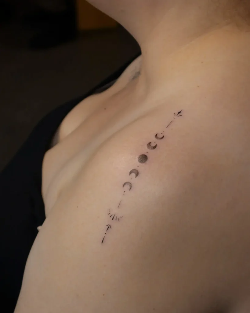 2. Moon Phases Tattoo