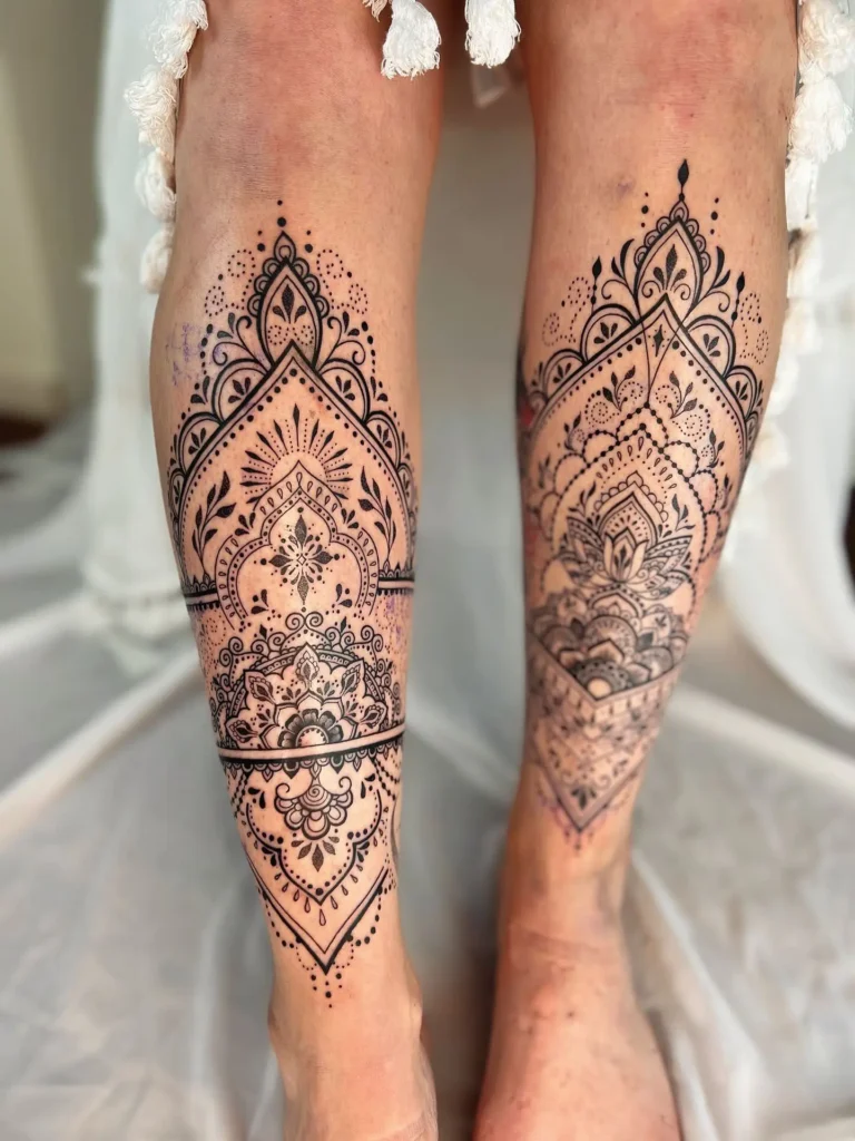 2. Ornamental Leg Mandala for Women