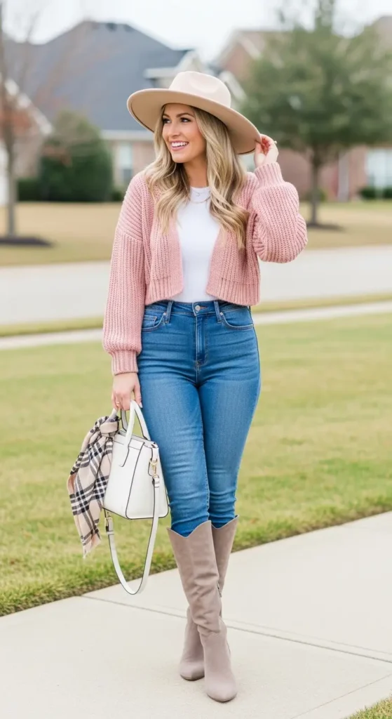 2. Soft Rose Street Look