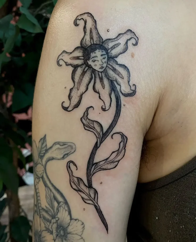 2. Spirit Blossom with Human Face