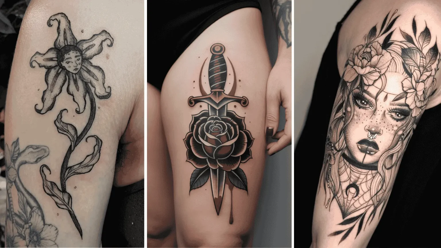 20 Witchy Flower Tattoo Ideas That Feel Straight from a Spellbook 🔮🌸