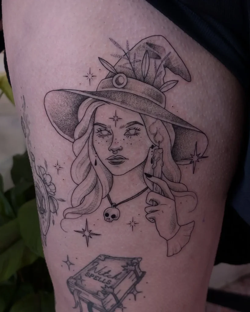 20. Candle Witch and Spellbook Ink