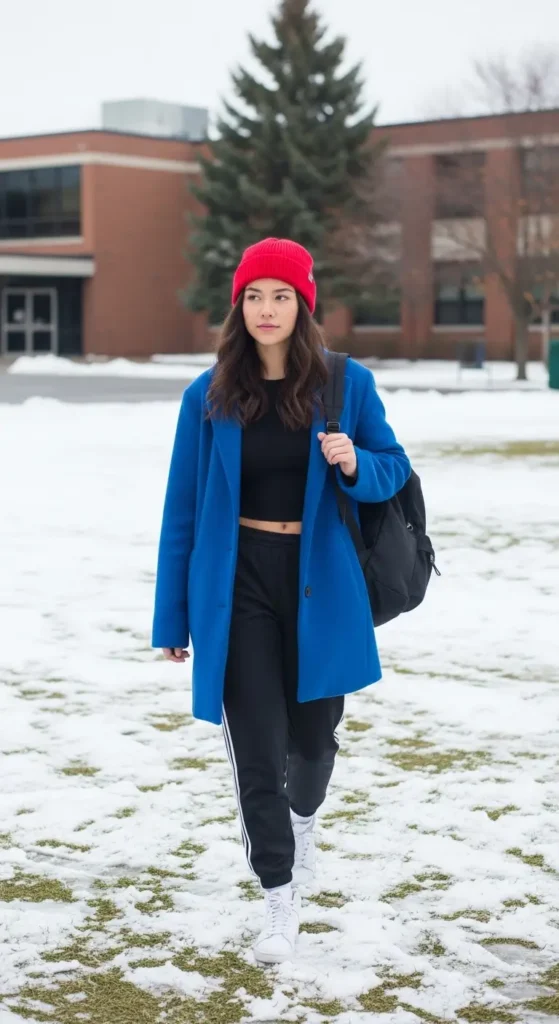 20. Oversized Coat and Track Pants