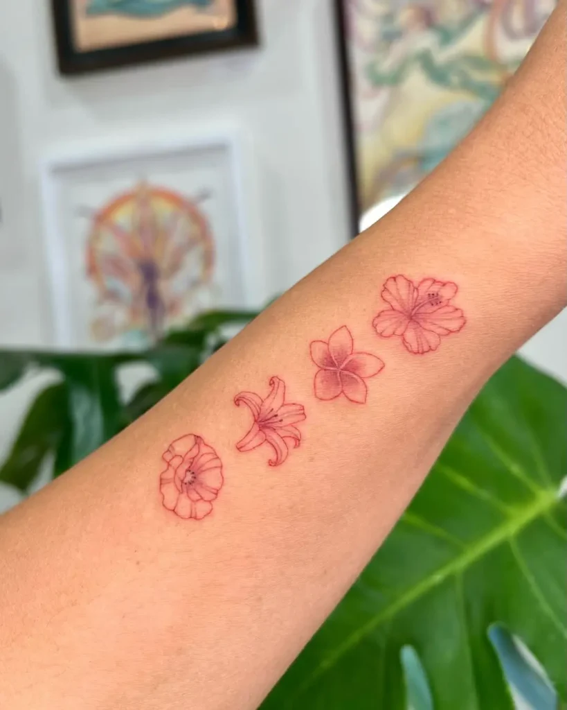 3. Four Blooms for Four Hearts