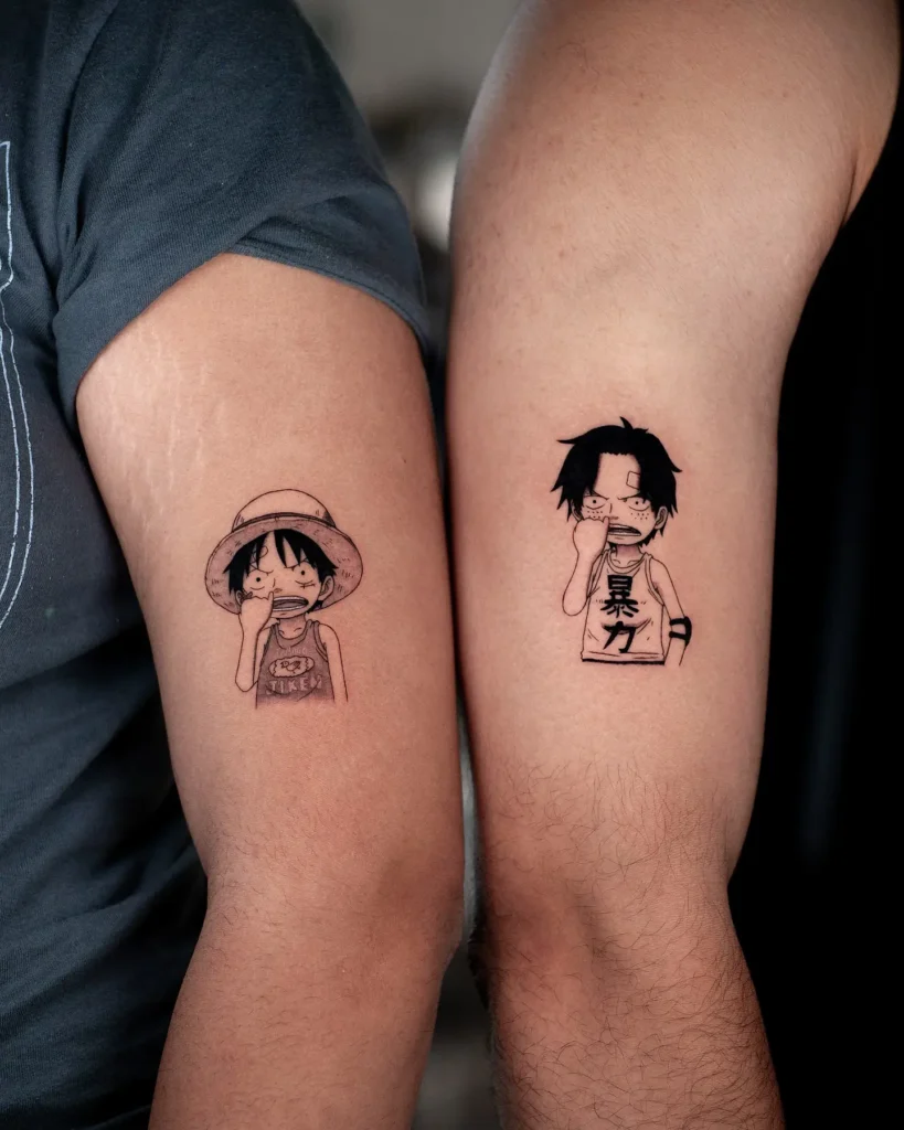 3. Luffy and Ace Little Brothers