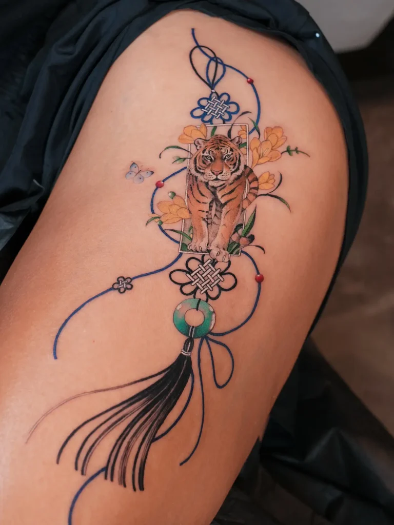 3. Tiger Spirit Linework Charm