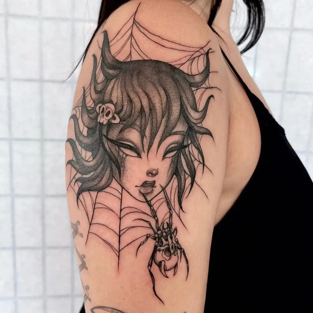4. Gothic Spider Maiden Ink