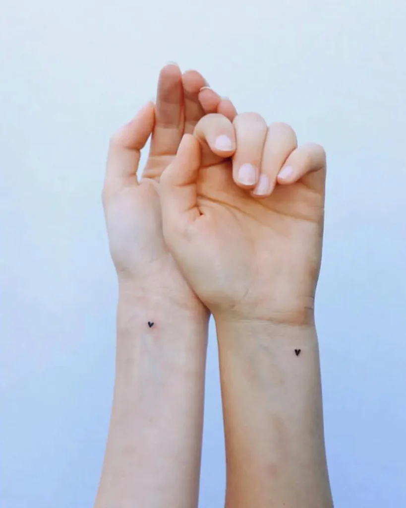 4. Tiny Hearts on Wrist