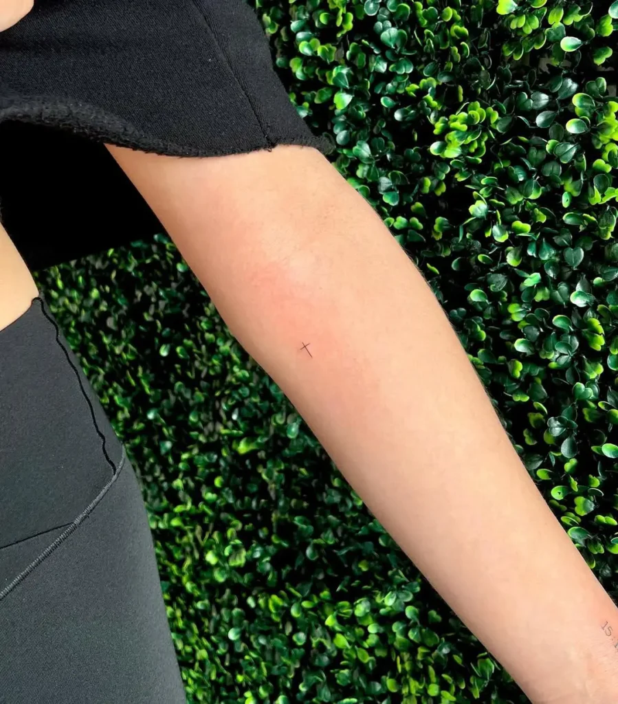 Tiny Cross Tattoo