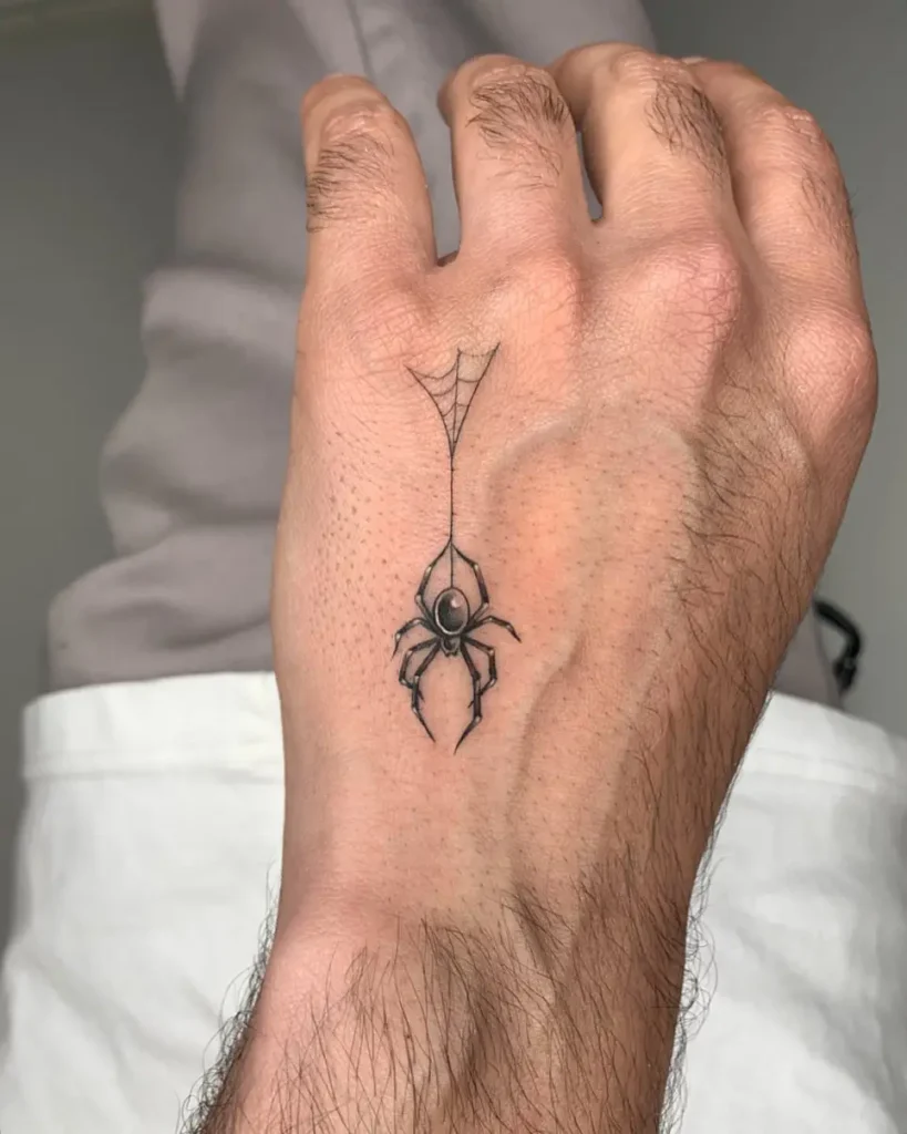 6. Mini Hanging Spider Hand Ink