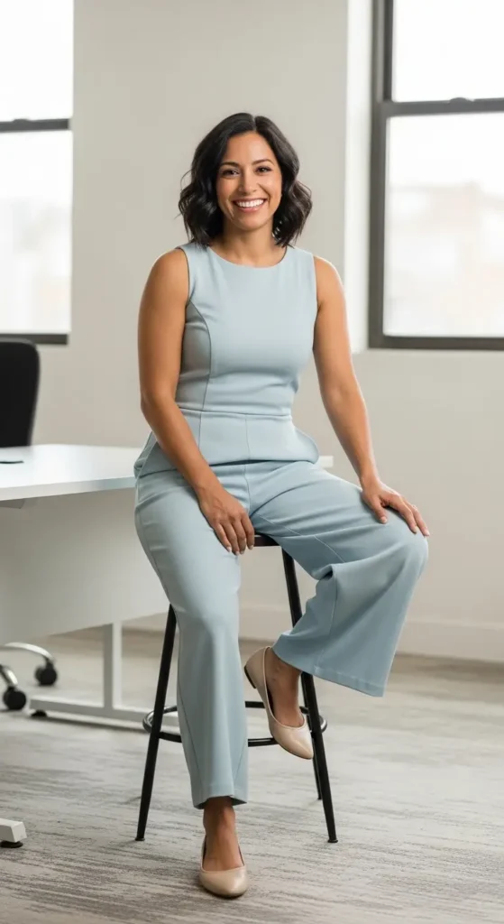 7. Cropped Wide-Leg Jumpsuit