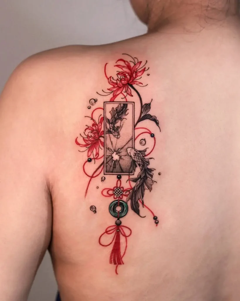 7. Framed Koi Elegance