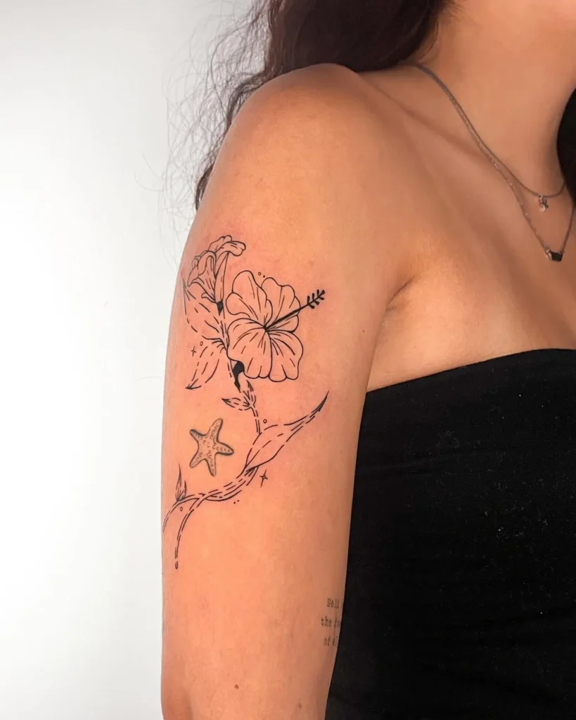 8. Starry Hibiscus Drift