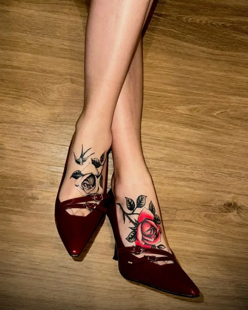 9. Dual Rose Anklets