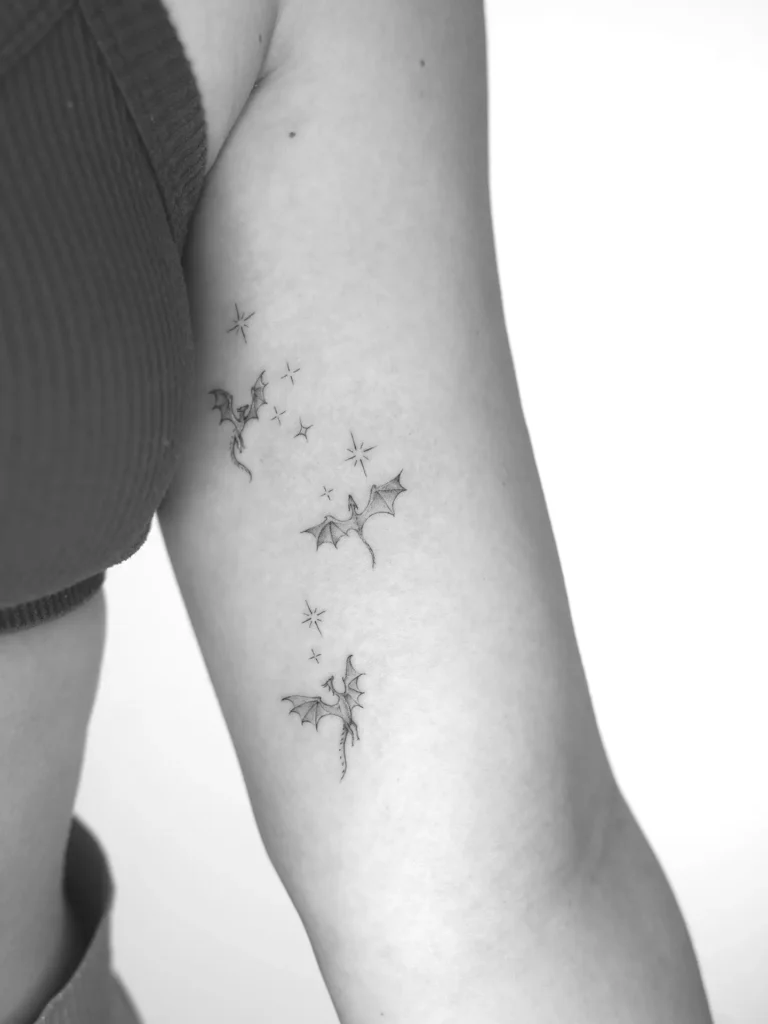 9. Tiny Flying Dragons and Stars