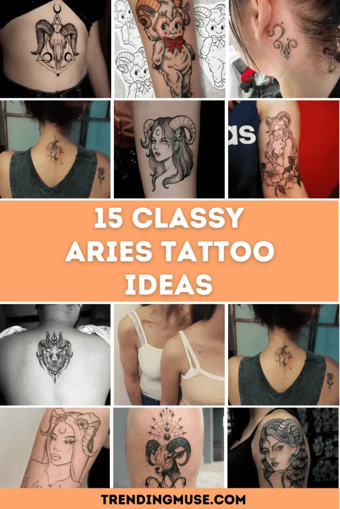 Aries Tattoos Ideas That Speak Loud Without Saying a Word 🔥♈ (15+ Design)