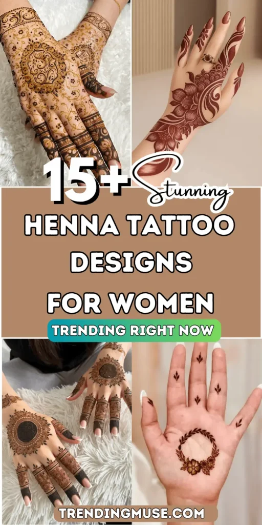 Henna Tattoo Designs Every Pinterest Girl Needs 💁‍♀️ (15+ Ideas)