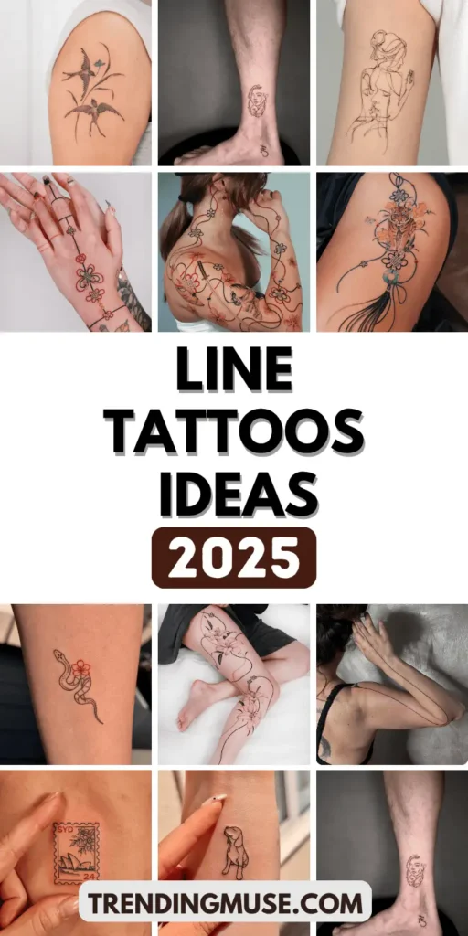 These 20 Simple Line Tattoo Ideas Are Surprisingly Bold 👀