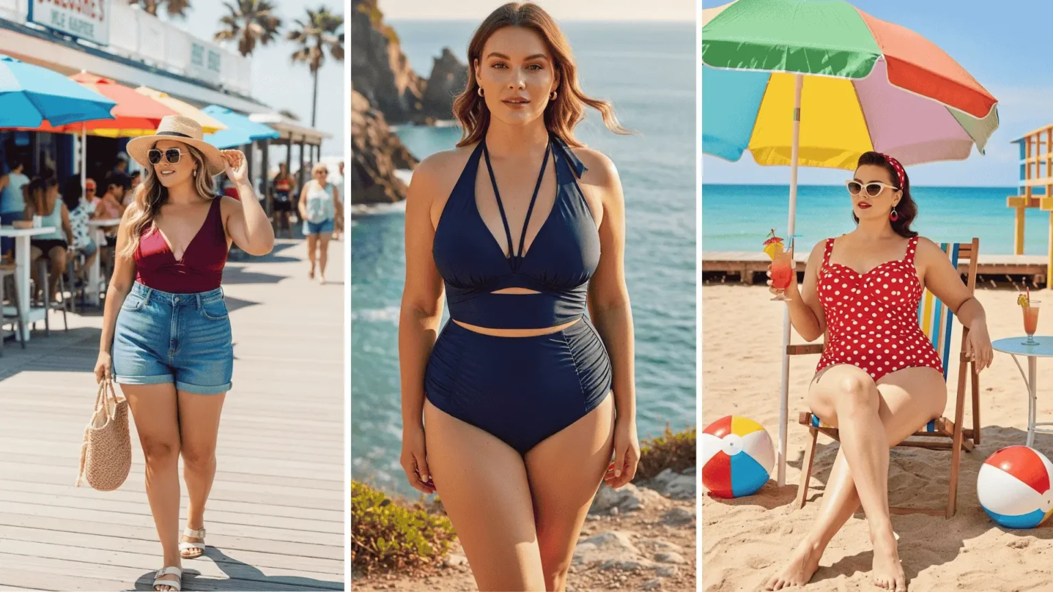 Wow the Beach with These Plus Size Swimwear Outfits! 🏝️ (15+ Ideas)