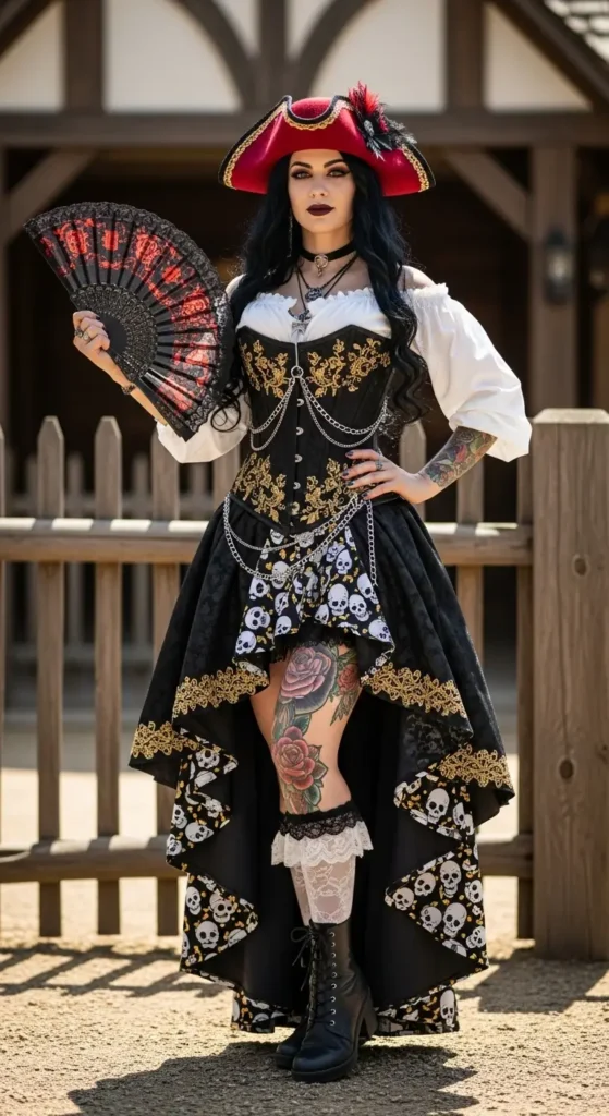 11. Gothic Pirate Queen Costume