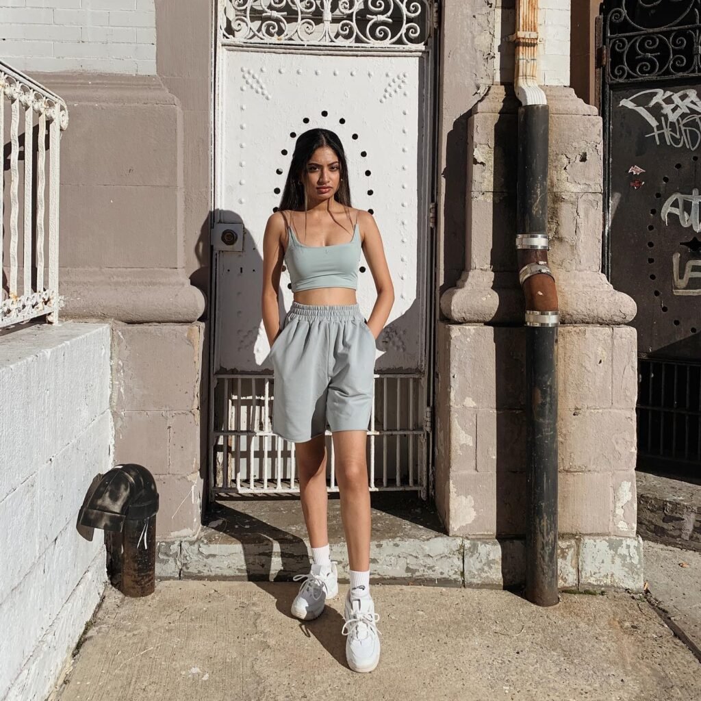 12. Monochrome Sporty Baggy Shorts