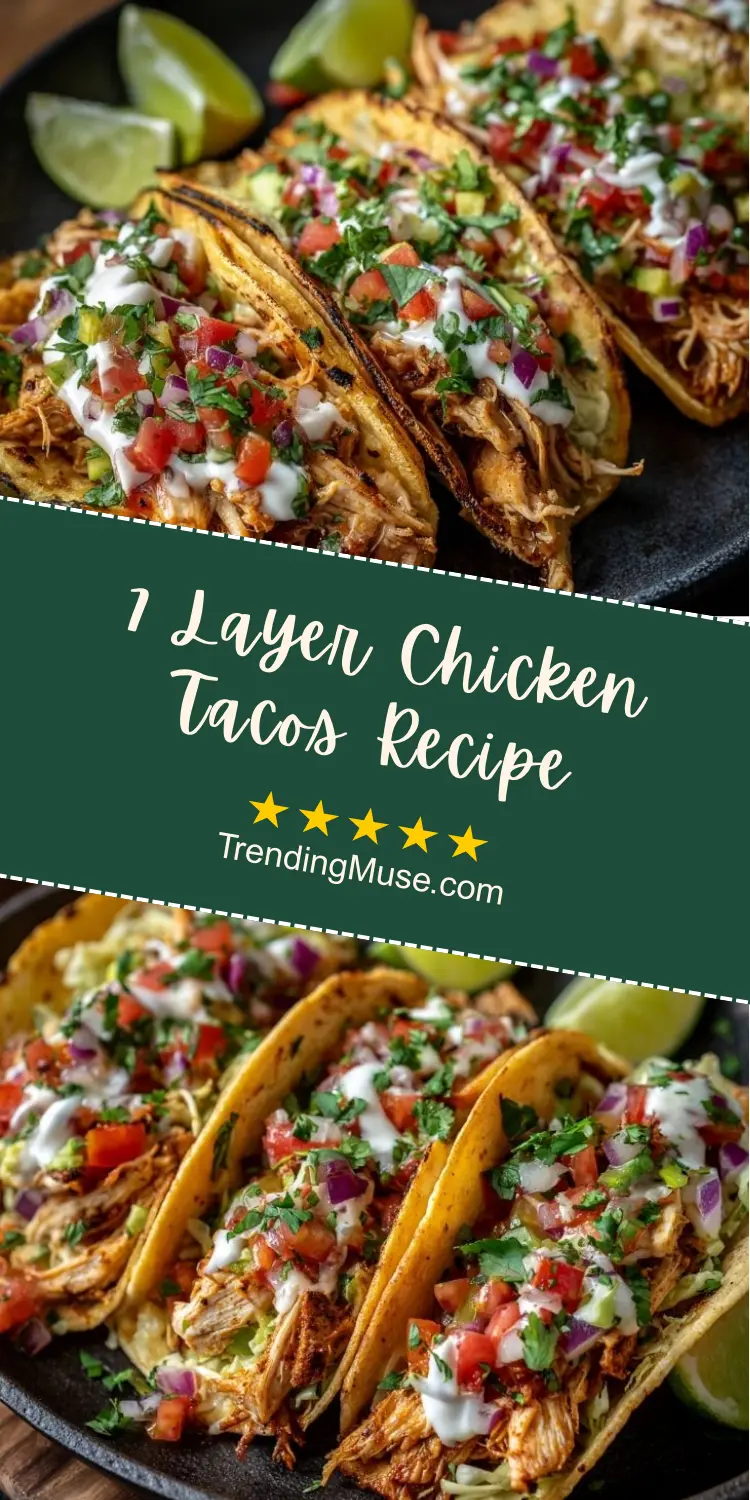 7 Layer Chicken Tacos Recipe