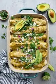 Avocado Chicken Enchiladas Recipe