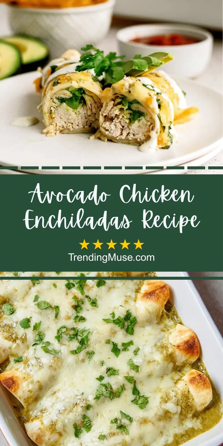 Avocado Chicken Enchiladas Recipe