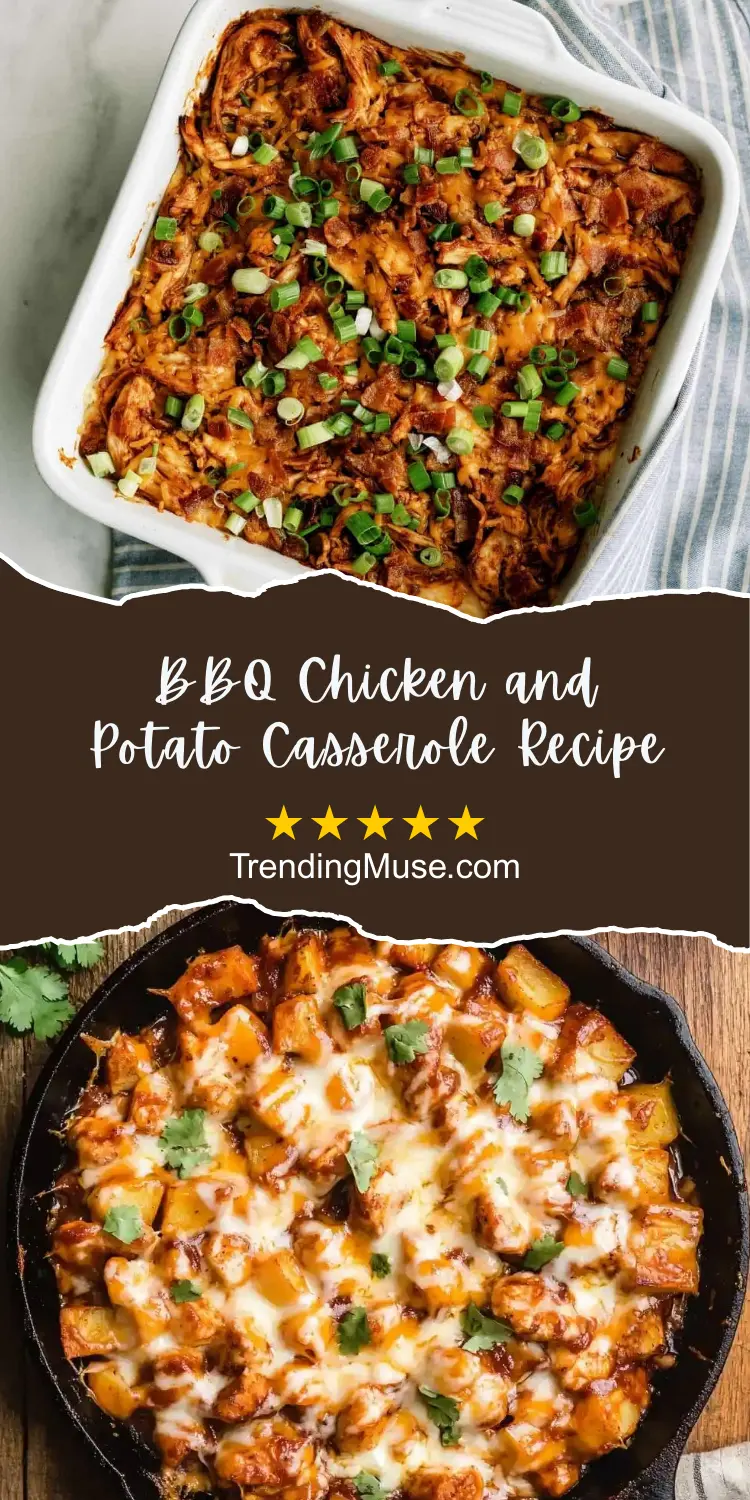 BBQ Chicken and Potato Casserole, BBQ Chicken Potato Casserole, BBQ Chicken and Potato Bake, Barbecue Chicken Casserole