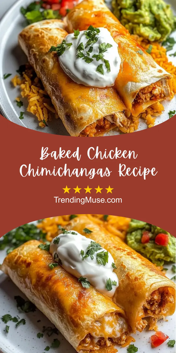 Baked Chicken Chimichangas Recipe