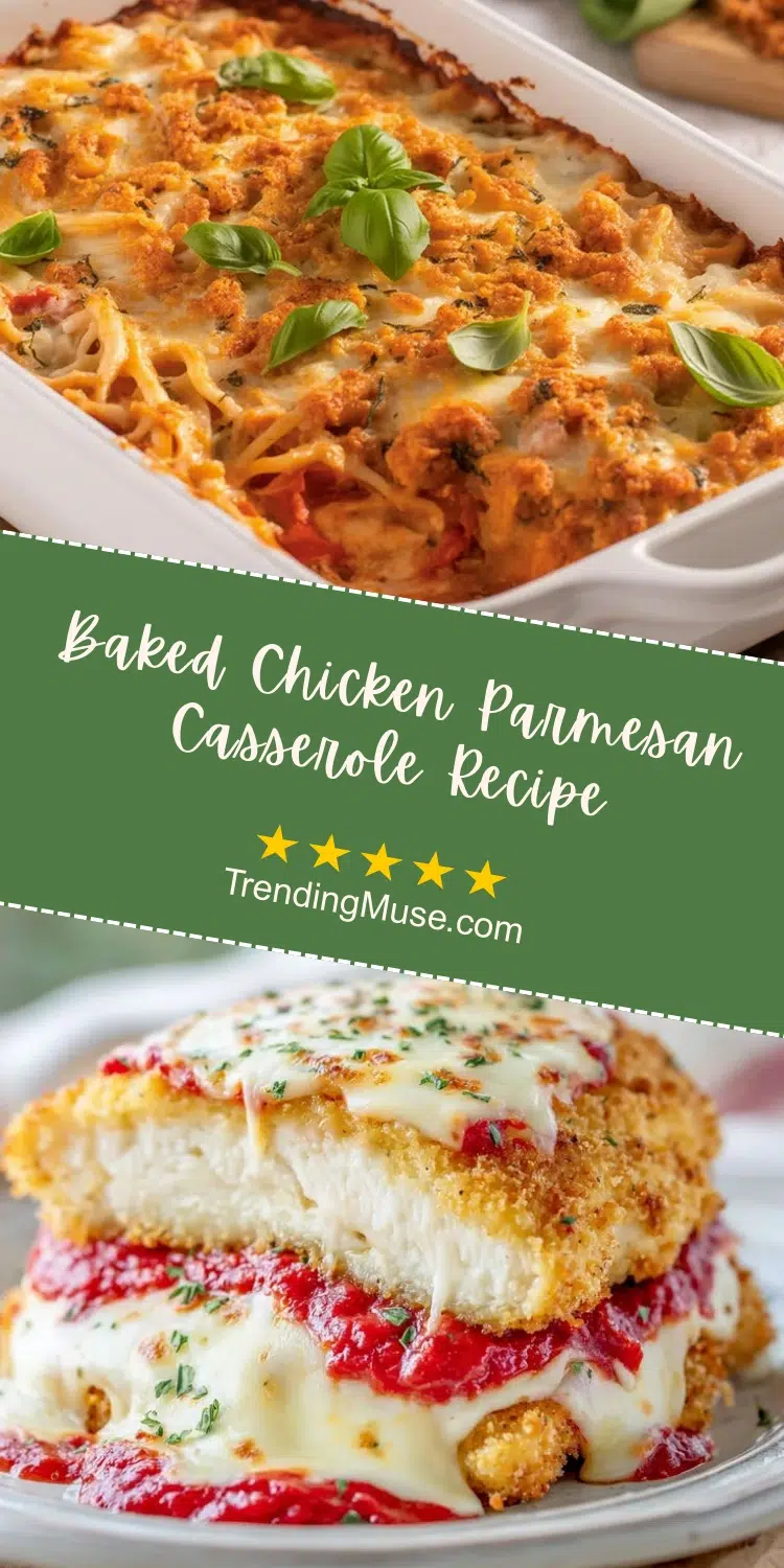 Baked Chicken Parmesan Casserole Recipe, Baked Chicken Parmesan Casserole, Chicken Parmesan Casserole, Chicken Parmesan Casserole Recipe