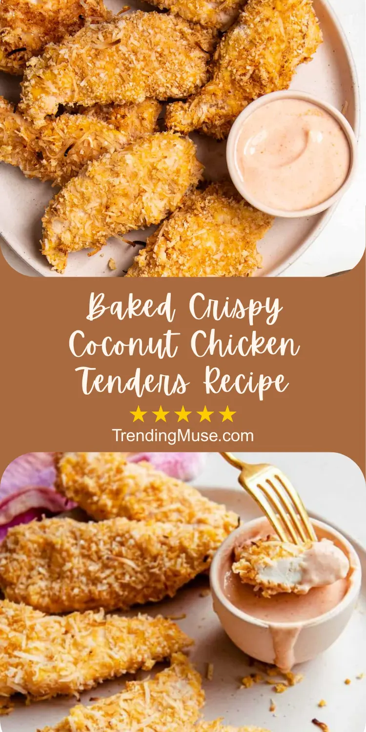 Baked Crispy Coconut Chicken Tenders Recipe