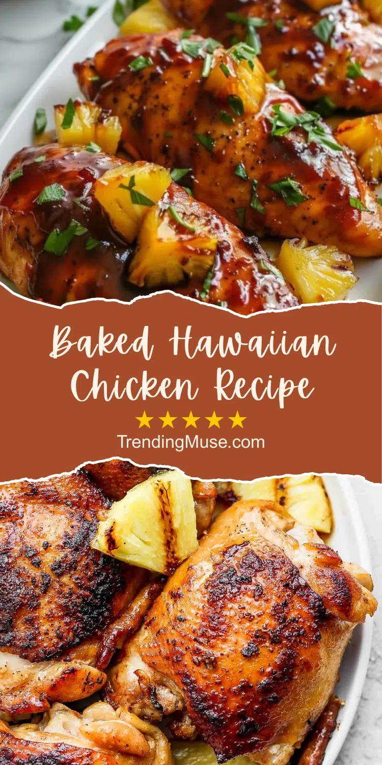 Baked Hawaiian Chicken Recipe, Baked Hawaiian Chicken, Hawaiian Baked Chicken, Hawaiian Chicken Baked Easy