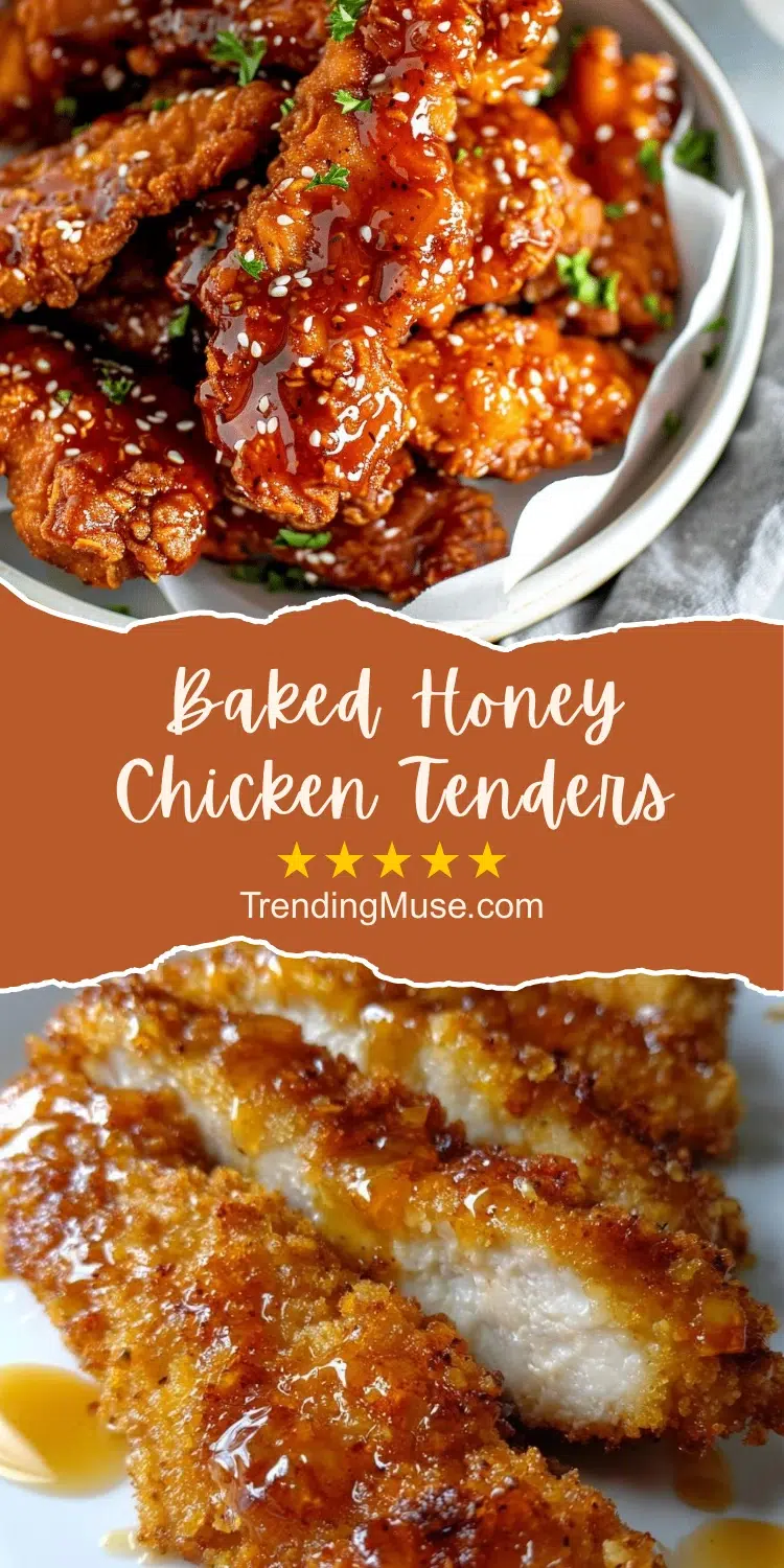 Baked Honey Chicken Tenders, Honey Baked Chicken Tenders, Honey Glazed Chicken Tenders, Honey Chicken Tender Recipes