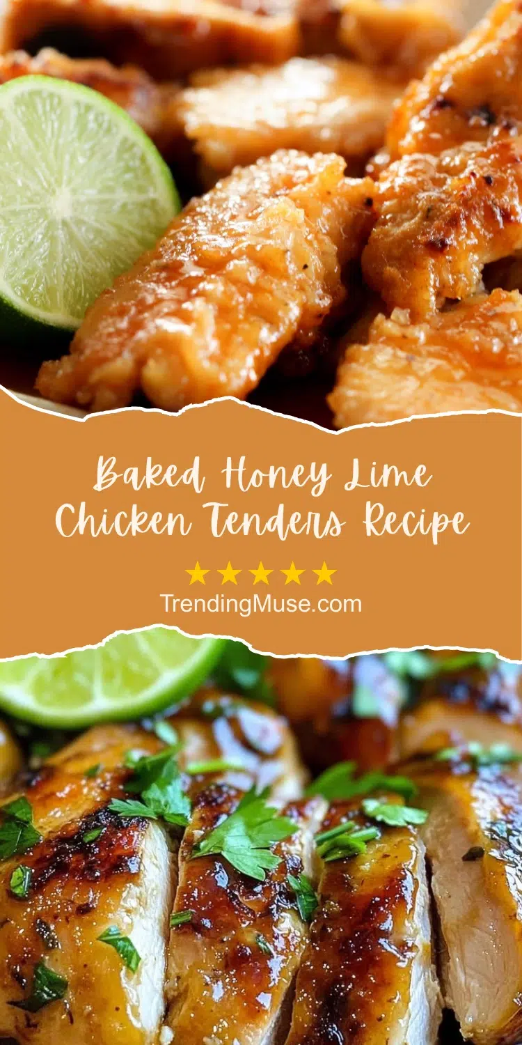 Baked Honey Lime Chicken Tenders Recipe, Baked Honey Lime Chicken, Honey Lime Chicken Tenders, Grilled Honey Lime Chicken Tenders