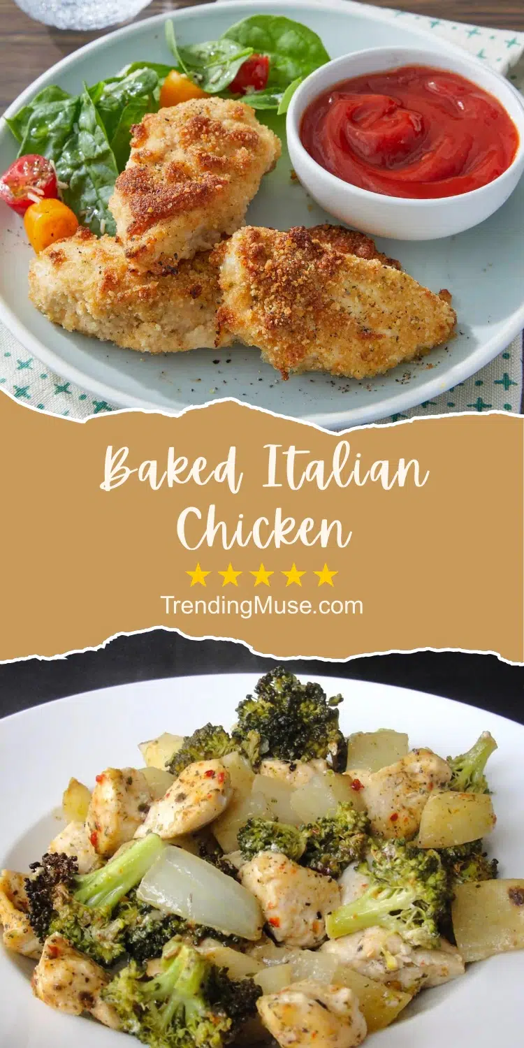 Baked Italian Chicken, Italian Baked Chicken, Italian Oven Baked Chicken, Baked Chicken Italian
