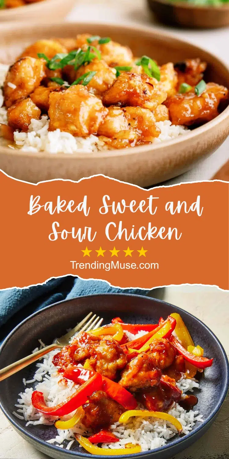Baked Sweet And Sour Chicken, Oven Baked Sweet And Sour Chicken, Easy Baked Sweet And Sour Chicken, Baked Sweet N Sour Chicken